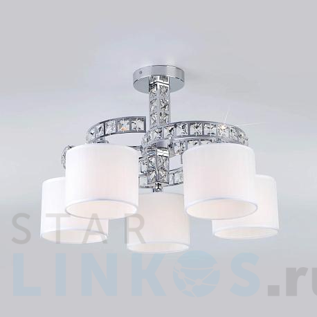 Купить Потолочная люстра Eurosvet Salina 60104/5 хром за 14 600 руб. в Туле фото 2 Купить с доставкой Потолочная люстра Eurosvet Salina 60104/5 хром в Туле фото 2
