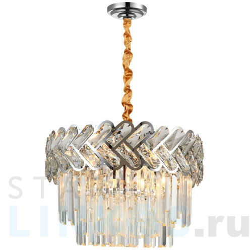 Купить Подвесная люстра Natali Kovaltseva Armour 81436/8C Chrome за 29 543 руб. в Туле Купить с доставкой Подвесная люстра Natali Kovaltseva Armour 81436/8C Chrome в Туле