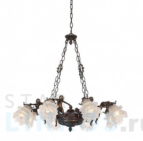 Купить Подвесная люстра Lumien Hall Эльза H17050/8PCRG за 12 810 руб. в Туле фото 2 Купить с доставкой Подвесная люстра Lumien Hall Эльза H17050/8PCRG в Туле фото 2