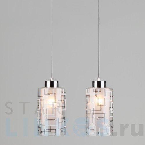 Купить Подвесной светильник Eurosvet 50002/2 хром за 5 360 руб. в Туле Купить с доставкой Подвесной светильник Eurosvet 50002/2 хром в Туле