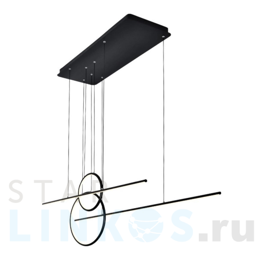 Купить Подвесная светодиодная люстра Gerhort G61304/4BK за 32 920 руб. в Туле Купить с доставкой Подвесная светодиодная люстра Gerhort G61304/4BK в Туле