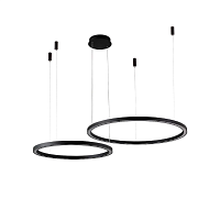 Купить Подвесная люстра Crystal Lux FORTUNA SP123W LED D600+800 BLACK в Туле