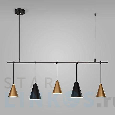 Купить Подвесной светильник Eurosvet Castle 50088/5 черный/золото за 16 500 руб. в Туле фото 2 Купить с доставкой Подвесной светильник Eurosvet Castle 50088/5 черный/золото в Туле фото 2