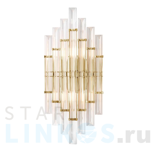 Купить Настенный светильник Crystal Lux Saragosa AP2 Brass/Transparente за 9 900 руб. в Туле Купить с доставкой Настенный светильник Crystal Lux Saragosa AP2 Brass/Transparente в Туле