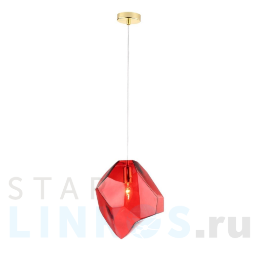 Купить с доставкой Подвесной светильник Crystal Lux NUESTRO SP1 GOLD/RED в Туле