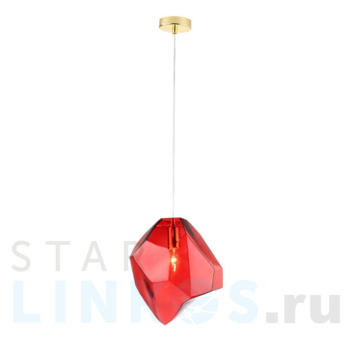 Купить Подвесной светильник Crystal Lux NUESTRO SP1 GOLD/RED за 5 900 руб. в Туле Купить с доставкой Подвесной светильник Crystal Lux NUESTRO SP1 GOLD/RED в Туле