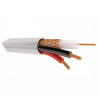 Купить Кабель для видеонаблюдения КВК-В 2х0,75М (CU), 200м, белый Технокабель в Туле