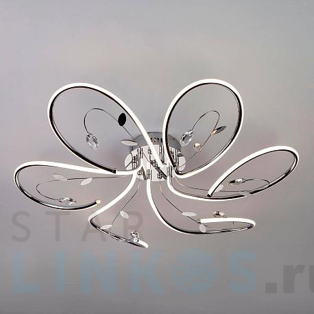 Купить Потолочная светодиодная люстра Eurosvet Venzel 90082/6 хром за 15 000 руб. в Туле фото 2 Купить с доставкой Потолочная светодиодная люстра Eurosvet Venzel 90082/6 хром в Туле фото 2