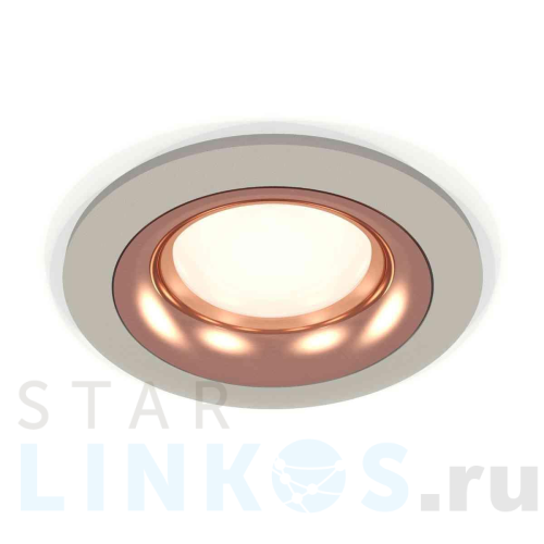 Купить с доставкой Комплект встраиваемого светильника Ambrella light Techno Spot XC7623006 SGR/PPG серый песок/золото розовое полированное (C7623, N7015) в Туле