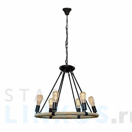 Купить Подвесная люстра Loft IT Rope Filament Loft1861/6 за 14 440 руб. в Туле фото 2 Купить с доставкой Подвесная люстра Loft IT Rope Filament Loft1861/6 в Туле фото 2