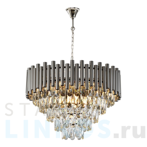 Купить Подвесная люстра iLamp Savage P9510-8 NIC за 73 090 руб. в Туле Купить с доставкой Подвесная люстра iLamp Savage P9510-8 NIC в Туле