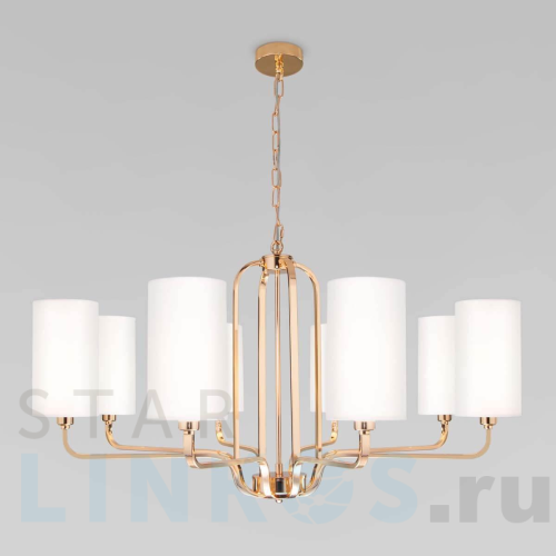 Купить Подвесная люстра Eurosvet 60128/8 золото за 27 800 руб. в Туле Купить с доставкой Подвесная люстра Eurosvet 60128/8 золото в Туле