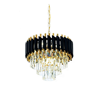 Купить Подвесная люстра Lumina Deco Funneli LDP 6003-400 BK+F.GD в Туле
