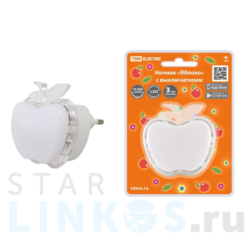 Купить Светильник-ночник TDM Electric Яблоко SQ0357-0033 за 172 руб. в Туле Купить с доставкой Светильник-ночник TDM Electric Яблоко SQ0357-0033 в Туле