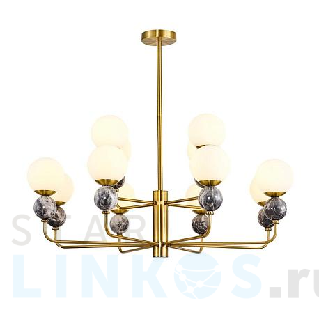 Купить Подвесная люстра Favourite Sangamarmer 3009-12P за 39 000 руб. в Туле фото 2 Купить с доставкой Подвесная люстра Favourite Sangamarmer 3009-12P в Туле фото 2