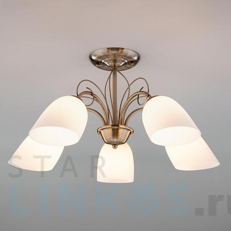 Купить Подвесная люстра Eurosvet 30107/5 античная бронза за 10 500 руб. в Туле фото 2 Купить с доставкой Подвесная люстра Eurosvet 30107/5 античная бронза в Туле фото 2