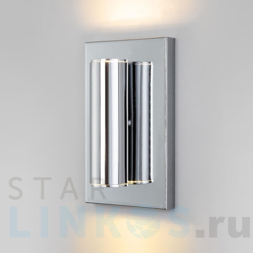 Купить Настенный светильник Eurosvet Adamson 70142/2 хром за 5 410 руб. в Туле Купить с доставкой Настенный светильник Eurosvet Adamson 70142/2 хром в Туле