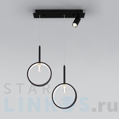 Купить Подвесной светодиодный светильник Eurosvet Verge 90249/3 черный за 10 800 руб. в Туле Купить с доставкой Подвесной светодиодный светильник Eurosvet Verge 90249/3 черный в Туле