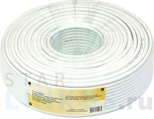 Купить с доставкой Кабель коаксиальный RG-6Ueconomical class белый в Туле