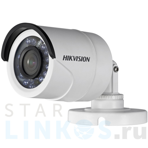 Купить с доставкой Уличная HD-TVI камера видеонаблюдения HikVision DS-2CE16C2T-IR с ИК-подсветкой в Туле