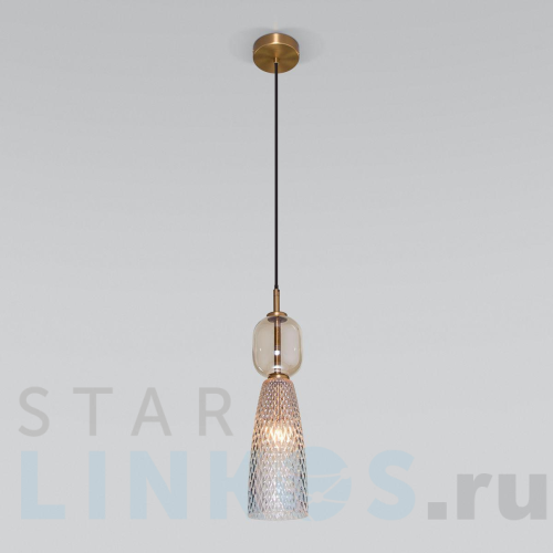 Купить Подвесной светильник Eurosvet Glossy 50211/1 янтарный за 7 550 руб. в Туле Купить с доставкой Подвесной светильник Eurosvet Glossy 50211/1 янтарный в Туле