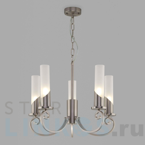 Купить Подвесная люстра Eurosvet Banci 60117/5 никель за 18 300 руб. в Туле Купить с доставкой Подвесная люстра Eurosvet Banci 60117/5 никель в Туле