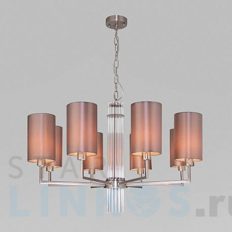 Купить Подвесная люстра Eurosvet Soffio 60134/8 никель за 27 500 руб. в Туле фото 2 Купить с доставкой Подвесная люстра Eurosvet Soffio 60134/8 никель в Туле фото 2