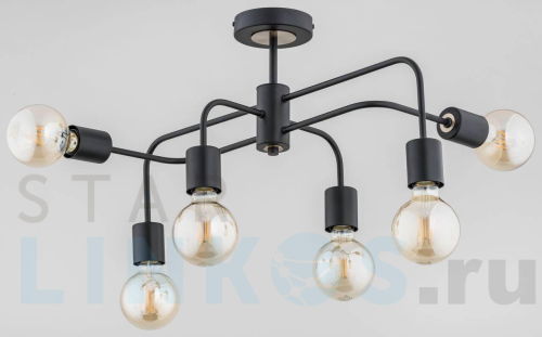 Купить с доставкой Потолочная люстра Alfa Linio Black 25496 в Туле