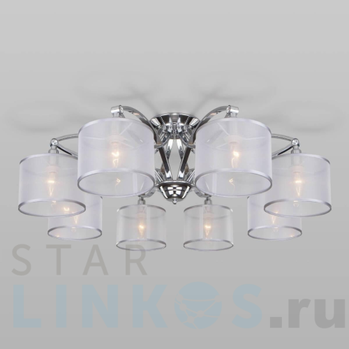 Купить Потолочная люстра Eurosvet Fabiola 60124/8 хром Smart за 37 700 руб. в Туле Купить с доставкой Потолочная люстра Eurosvet Fabiola 60124/8 хром Smart в Туле