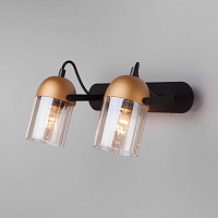 Купить Настенный светодиодный светильник Eurosvet 20122/2 черный/золото в Туле