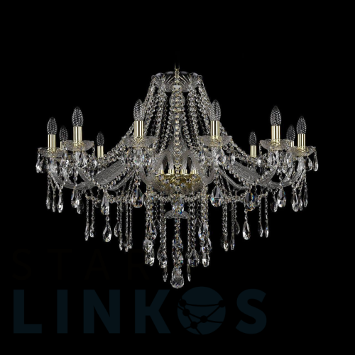 Купить Подвесная люстра Bohemia Ivele 1415/12/360 G за 78 910 руб. в Туле Купить с доставкой Подвесная люстра Bohemia Ivele 1415/12/360 G в Туле