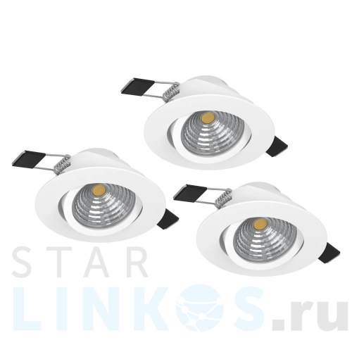 Купить Встраиваемый светодиодный светильник Eglo Saliceto (3 шт) 900745 за 6 390 руб. в Туле Купить с доставкой Встраиваемый светодиодный светильник Eglo Saliceto (3 шт) 900745 в Туле