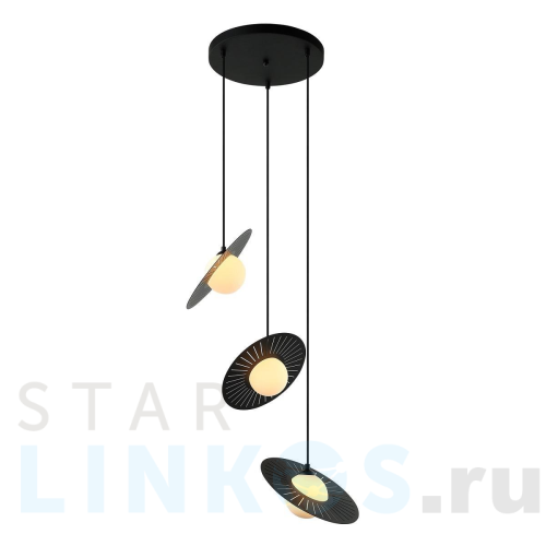 Купить Подвесная люстра Gerhort G31122/3BK WT за 7 260 руб. в Туле Купить с доставкой Подвесная люстра Gerhort G31122/3BK WT в Туле