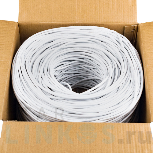 Купить Кабель для компьютерных сетей UNIFLEX UTP4-CAT5e (24 AWG) CCA, внутренний, серый, 305 м за 16.50 руб. в Туле Купить с доставкой Кабель для компьютерных сетей UNIFLEX UTP4-CAT5e (24 AWG) CCA, внутренний, серый, 305 м в Туле