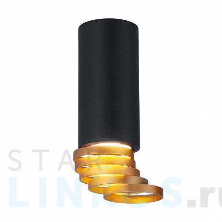 Купить Потолочный светильник Elektrostandard DLN102 GU10 черный/золото a047747 за 2 440 руб. в Туле фото 2 Купить с доставкой Потолочный светильник Elektrostandard DLN102 GU10 черный/золото a047747 в Туле фото 2