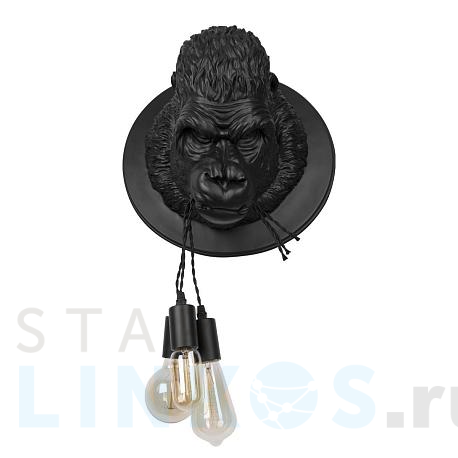 Купить Настенный светильник Loft IT Gorilla 10178 Black за 15 390 руб. в Туле фото 2 Купить с доставкой Настенный светильник Loft IT Gorilla 10178 Black в Туле фото 2