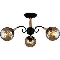 Купить Потолочная люстра Reluce 04886-0.3-03 BK+WOOD в Туле