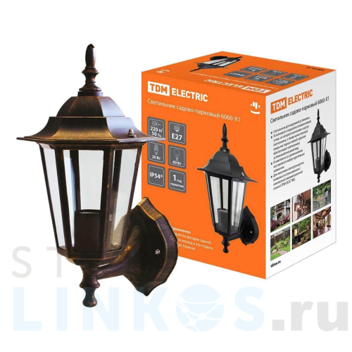 Купить с доставкой Уличный настенный светильник TDM Electric 6060-11 SQ0330-0011 в Туле