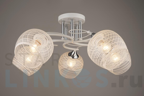 Купить Потолочная люстра Hiper Preston H208-5 за 6 505 руб. в Туле Купить с доставкой Потолочная люстра Hiper Preston H208-5 в Туле