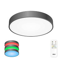 Купить Потолочный светодиодный светильник с пультом ДУ Citilux Купер RGB Черный CL72470G1 в Туле