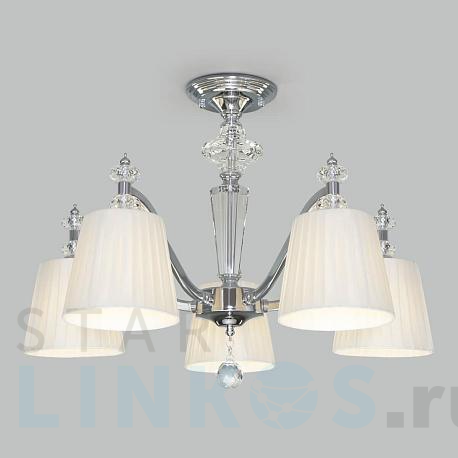 Купить Потолочная люстра Eurosvet Diva 60122/5 хром за 19 300 руб. в Туле фото 2 Купить с доставкой Потолочная люстра Eurosvet Diva 60122/5 хром в Туле фото 2