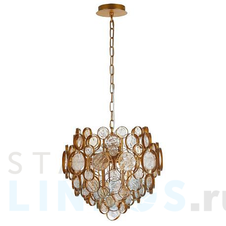 Купить Подвесной светильник Crystal Lux Deseo SP6 D460 Gold за 63 900 руб. в Туле фото 2 Купить с доставкой Подвесной светильник Crystal Lux Deseo SP6 D460 Gold в Туле фото 2