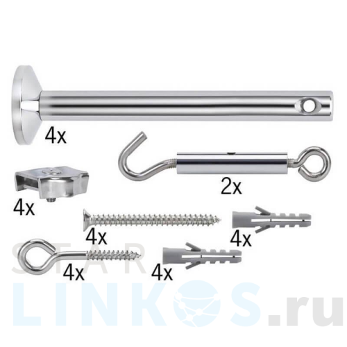 Купить Крепежный комплект для струны Paulmann 17834 за 6 450 руб. в Туле Купить с доставкой Крепежный комплект для струны Paulmann 17834 в Туле