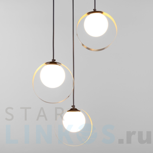 Купить Подвесная люстра Eurosvet Dublin 50205/3 черный/бронза за 11 700 руб. в Туле Купить с доставкой Подвесная люстра Eurosvet Dublin 50205/3 черный/бронза в Туле