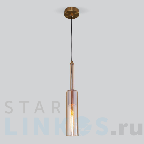 Купить Подвесной светильник Eurosvet Graf 50226/1 янтарный за 5 430 руб. в Туле Купить с доставкой Подвесной светильник Eurosvet Graf 50226/1 янтарный в Туле