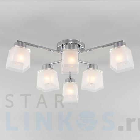 Купить Потолочная люстра Eurosvet Delfi 30162/6 хром за 9 280 руб. в Туле фото 2 Купить с доставкой Потолочная люстра Eurosvet Delfi 30162/6 хром в Туле фото 2