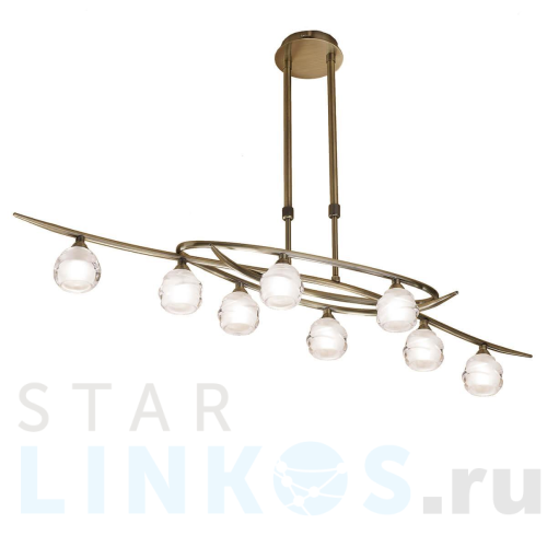 Купить Подвесная люстра Mantra Loop Antique Brass 1820 за 64 465 руб. в Туле Купить с доставкой Подвесная люстра Mantra Loop Antique Brass 1820 в Туле