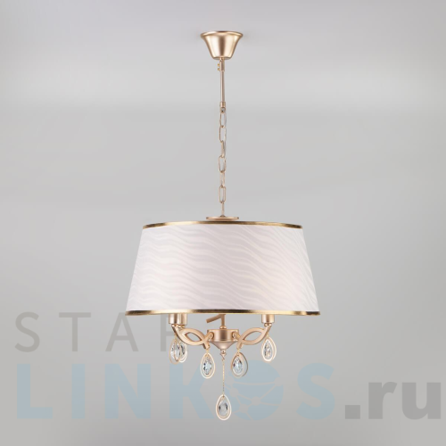Купить Подвесная люстра Eurosvet 60091/4 перламутровое золото за 14 000 руб. в Туле Купить с доставкой Подвесная люстра Eurosvet 60091/4 перламутровое золото в Туле