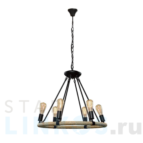 Купить Подвесная люстра Loft IT Rope Filament Loft1861/6 за 14 440 руб. в Туле Купить с доставкой Подвесная люстра Loft IT Rope Filament Loft1861/6 в Туле