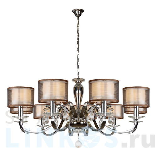 Купить Подвесная люстра iLamp Mario RM16001/10CR за 56 490 руб. в Туле Купить с доставкой Подвесная люстра iLamp Mario RM16001/10CR в Туле